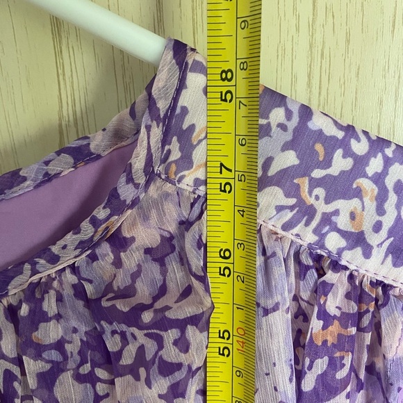 Jardin Vue Organza Purple Ruffle Dress NWT Sz M - Picture 11 of 14
